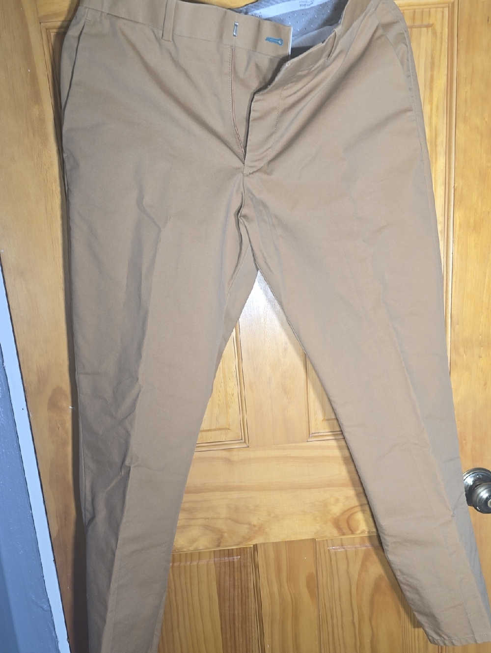 Perry Ellis Portfolio Tan Slim Chino Pants 30/30
